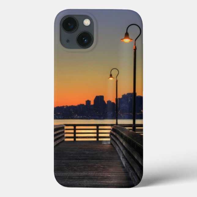 Im Stadtzentrum gelegene Skyline Seattles Case-Mate iPhone Hülle (Rückseite)