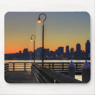 Im Stadtzentrum gelegene Skyline Seattles Mousepad