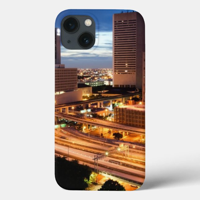 Im Stadtzentrum gelegene Stadt-Ansicht Case-Mate iPhone Hülle (Rückseite)