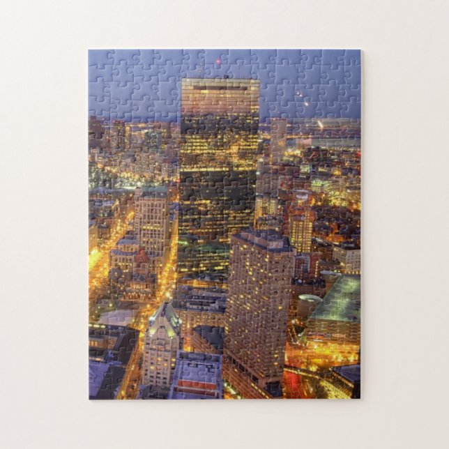 Im Stadtzentrum gelegener Boston- und Hancock-Turm Puzzle (Vertikal)
