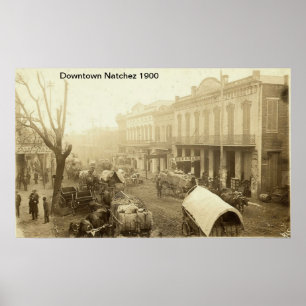 Im Stadtzentrum gelegener Natchez Druck Poster