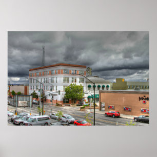 Im Stadtzentrum gelegenes Bakersfield Poster