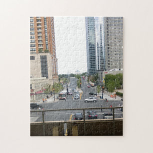 Im Stadtzentrum gelegenes Chicago-Puzzlespiel Puzzle