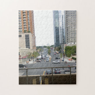 Im Stadtzentrum gelegenes Chicago-Puzzlespiel Puzzle