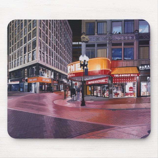 Im Stadtzentrum gelegenes kreuzenboston Mousepad (Vorne)