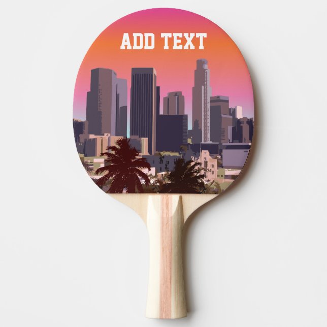 Im Stadtzentrum gelegenes Los Angeles - Tischtennis Schläger (Vorderseite)