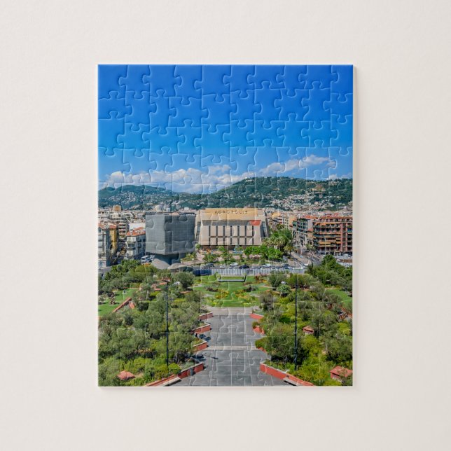 Im Stadtzentrum gelegenes Nizza, Frankreich Puzzle (Vertikal)