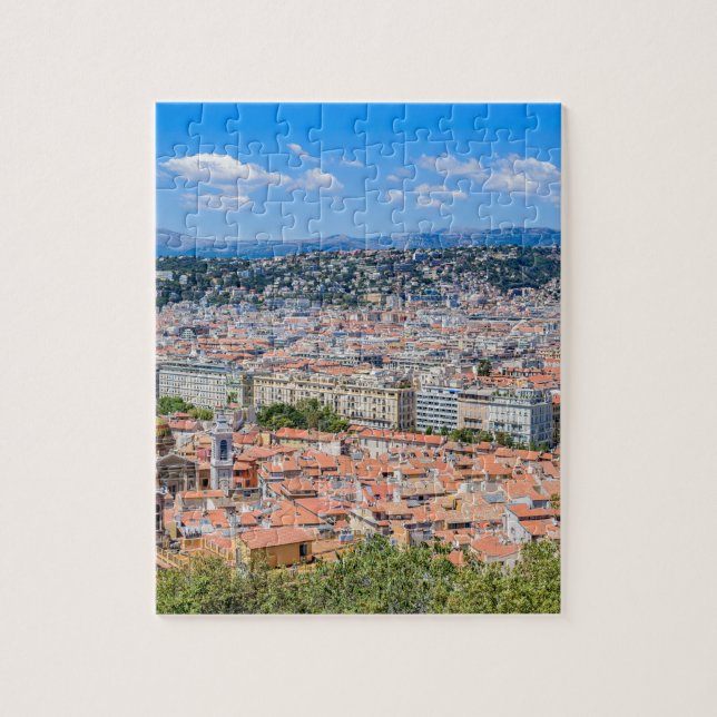 Im Stadtzentrum gelegenes Nizza, Frankreich Puzzle (Vertikal)