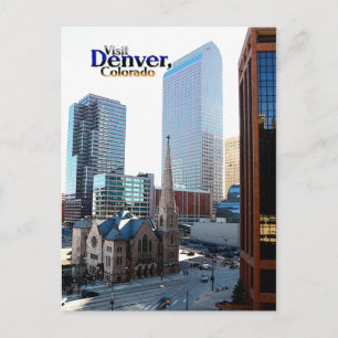 Im Stadtzentrum von Denver und der Trinity Episcop Postkarte