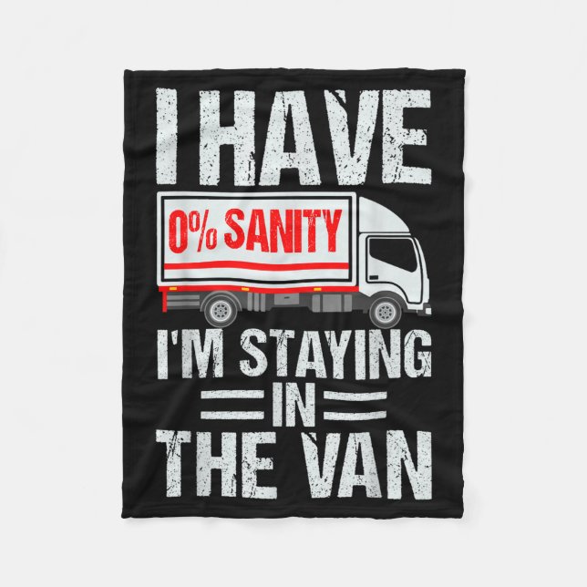 I'm Staying In Tha Van Funny Phasmophobia Gamer Me Fleecedecke (Vorderseite)