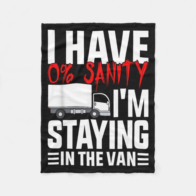 I'm Staying In Tha Van Funny Phasmophobia Gamer Wo Fleecedecke (Vorderseite)