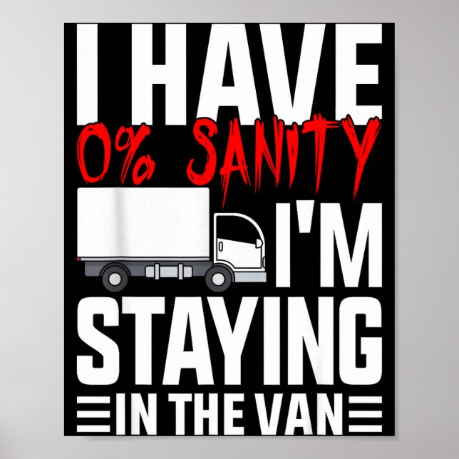 I'm Staying In Tha Van Funny Phasmophobia Gamer Wo Poster (Vorne)