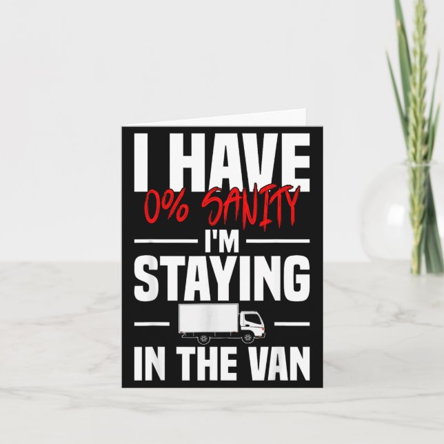 I'm Staying In Tha Van Funny Phasmophobia Women's  Karte (Vorderseite)