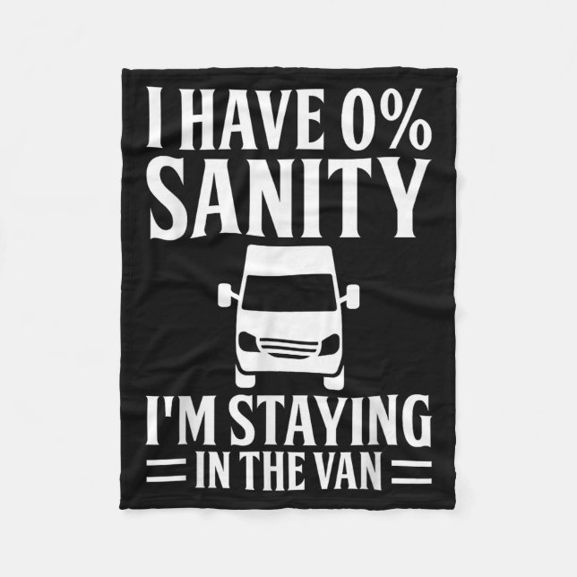 I'm Staying In Tha Van Phasmophobia Funny Drivers  Fleecedecke (Vorderseite)