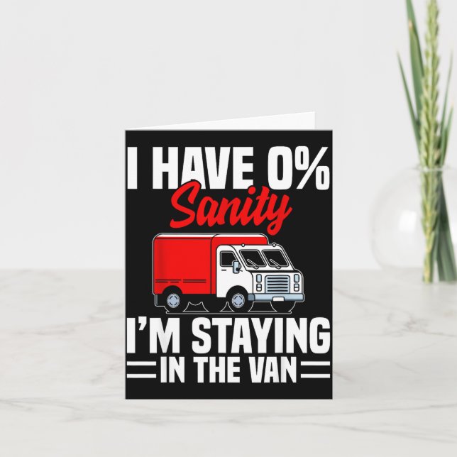 I'm Staying In Tha Van Phasmophobia Funny Gamer Me Karte (Vorderseite)