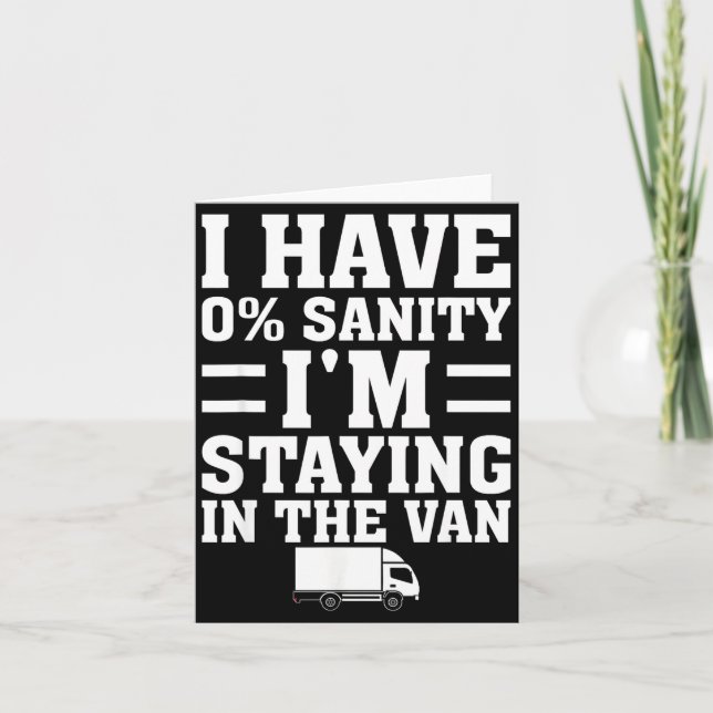 I'm Staying In Tha Van Phasmophobia Funny Gamer Me Karte (Vorderseite)