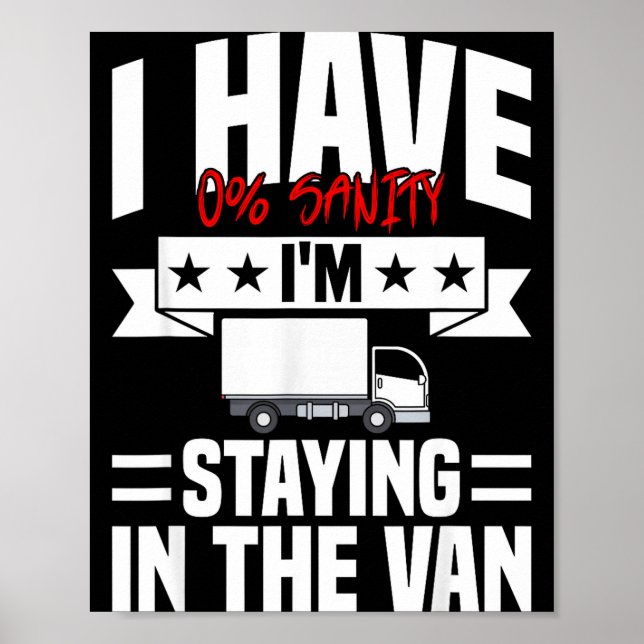 I'm Staying In Tha Van Phasmophobia Funny Gamer Me Poster (Vorne)