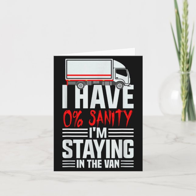 I'm Staying In Tha Van Phasmophobia Funny Gamer Wo Karte (Vorderseite)