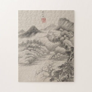 Im Stil der verschiedenen alten Meister B&W Puzzle