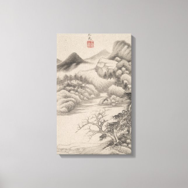 Im Stil verschiedener alter Meister | B&W Leinwanddruck (Vorderseite)