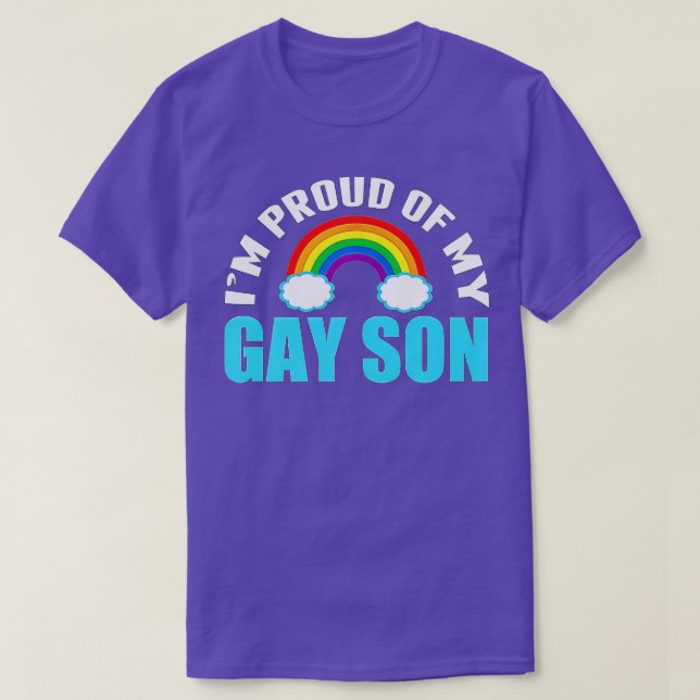Im Stolz auf meine Gay Son LGBQ Mama oder Vater T-Shirt (Design vorne)