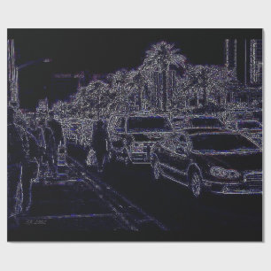 Im Straßenverkehr schwarz mattes Packpapier