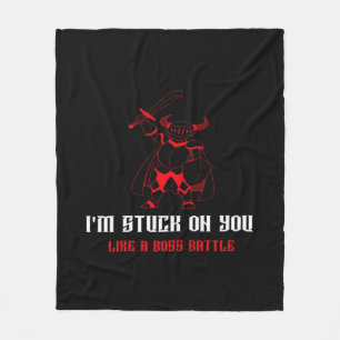 Im Stuck On You Boss Battle Gamer Valentines Playf Fleecedecke