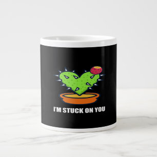 Im Stuck On You Kaktus Süßes Pflanzen-Design Jumbo-Tasse