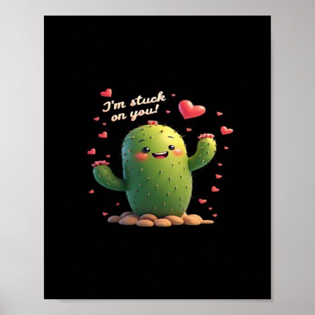 Im Stuck On You Klassischer Romantischer Stil  Poster (Vorne)