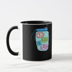 Im Stuck On You Sticker Minimal Love Design  Tasse