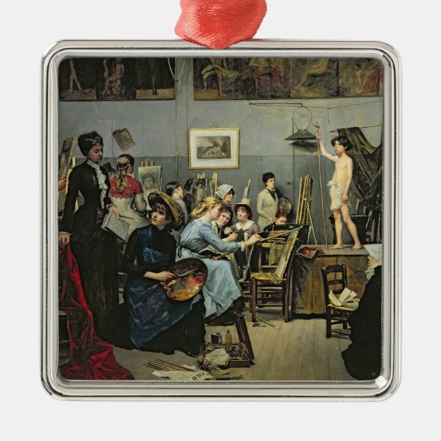 Im Studio Silbernes Ornament (Vorne)