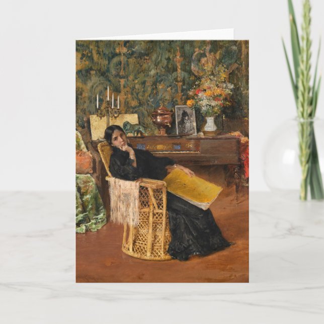 Im Studio | William Merritt Chase Karte (Vorderseite)