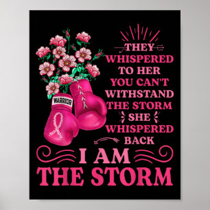 Im Sturm Boxkrieger rosa Ribbon Frauen Brea Poster