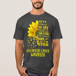 Im Sturm starker Krebskrieger im Kindesalter Sunfl T-Shirt