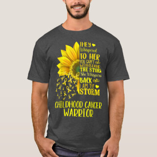 Im Sturm starker Krebskrieger im Kindesalter Sunfl T-Shirt