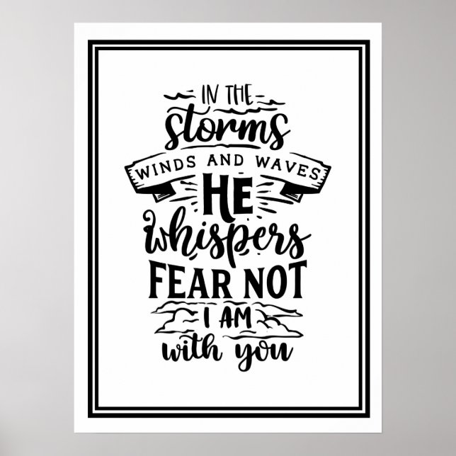 Im Sturm wehen und wellen Poster (Vorne)