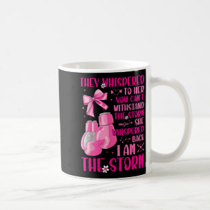 Im Sturmkrieger rosa Ribbon Frauen Brust Canc Kaffeetasse
