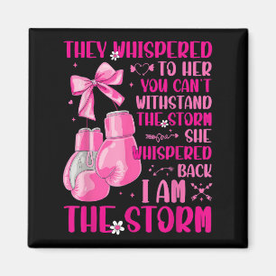Im Sturmkrieger rosa Ribbon Frauen Brust Canc Magnet