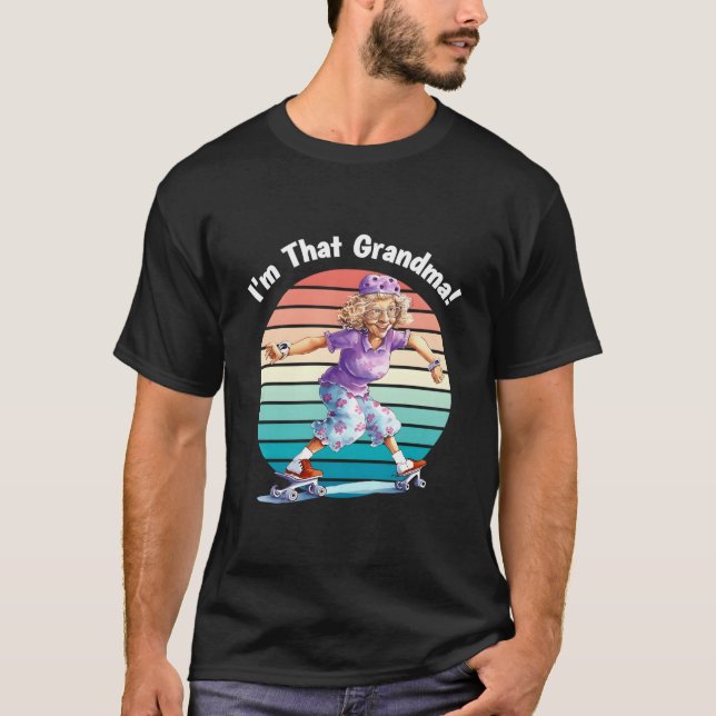 I'M T Grandma Motorcycle Fun T-Shirt (Vorderseite)