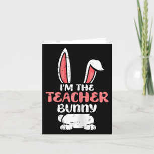 Im Teacher Bunny Ostereier Jagen Frühlingswom Karte