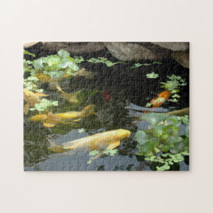Im Teich-Foto-Puzzlespiel Puzzle