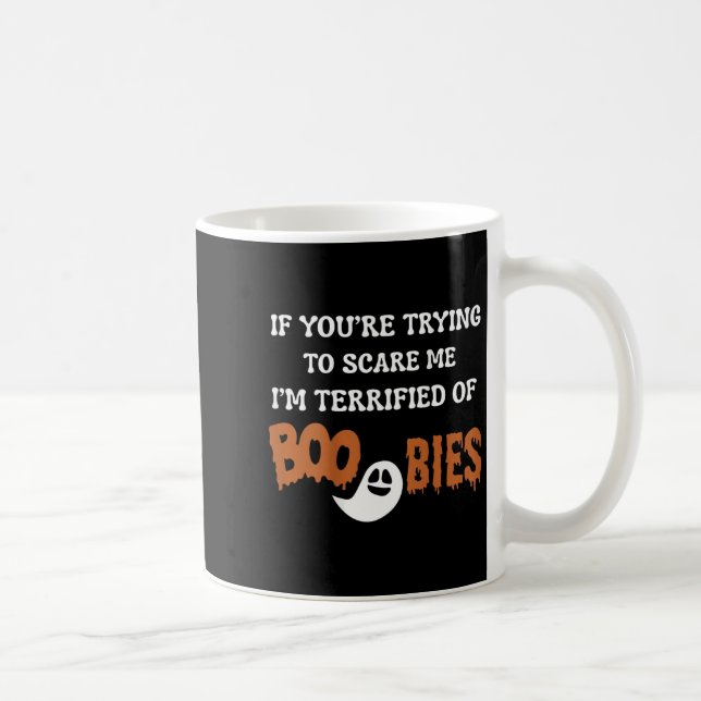 I'm Terrified Of Ies, Halloween Funny I'm Ed  Kaffeetasse (Rechts)