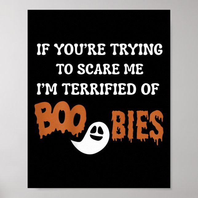 I'm Terrified Of Ies, Halloween Funny I'm Ed  Poster (Vorne)