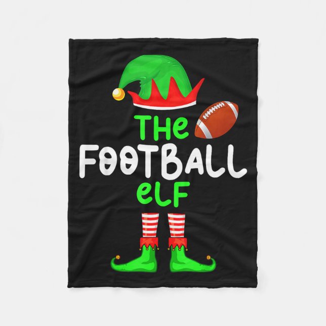 I'm The American Football Elf Christmas Matching P Fleecedecke (Vorderseite)