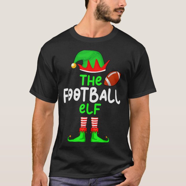 I'm The American Football Elf Christmas Matching P T-Shirt (Vorderseite)