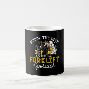 I'm The Best Forklift Operator Driver Worker Truck Kaffeetasse
