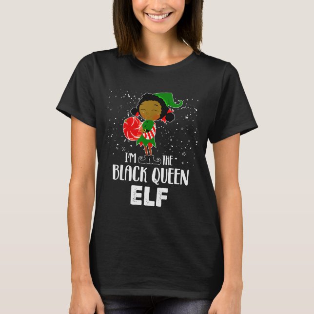 I'm The Black Queen Elf African American Girls Kid T-Shirt (Vorderseite)