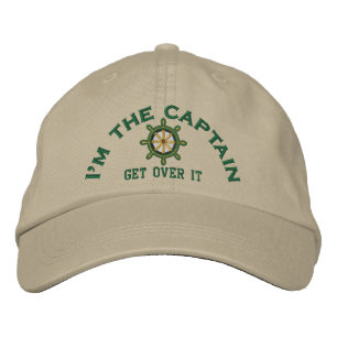 I'm the Captain Get Over It Wheel Bestickte Kappe