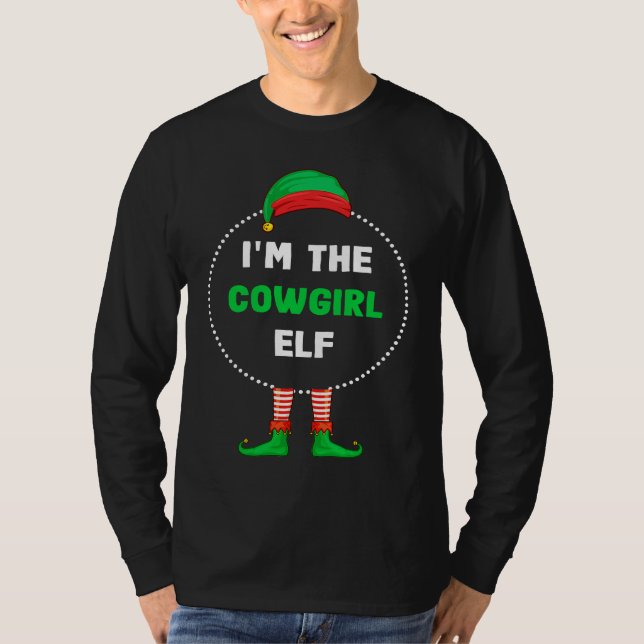 Im The Cowgirl Elf Christmas T-Shirt (Vorderseite)