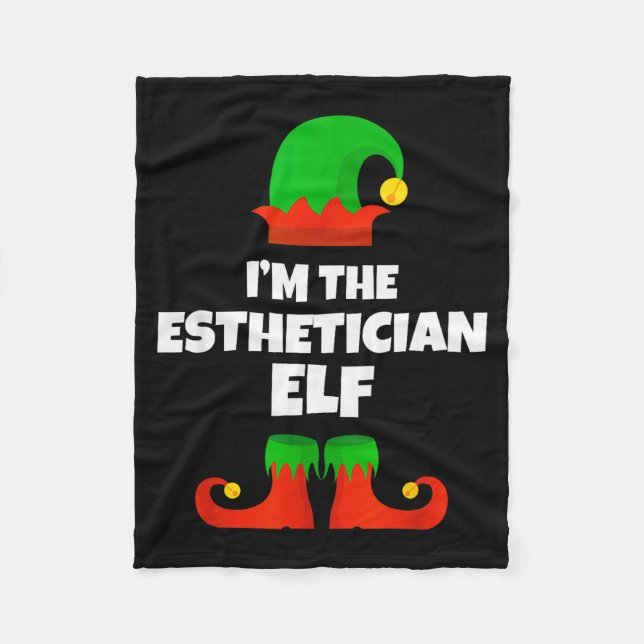 I'm The Esthetician Elf Family Pajama Christmas Be Fleecedecke (Vorderseite)